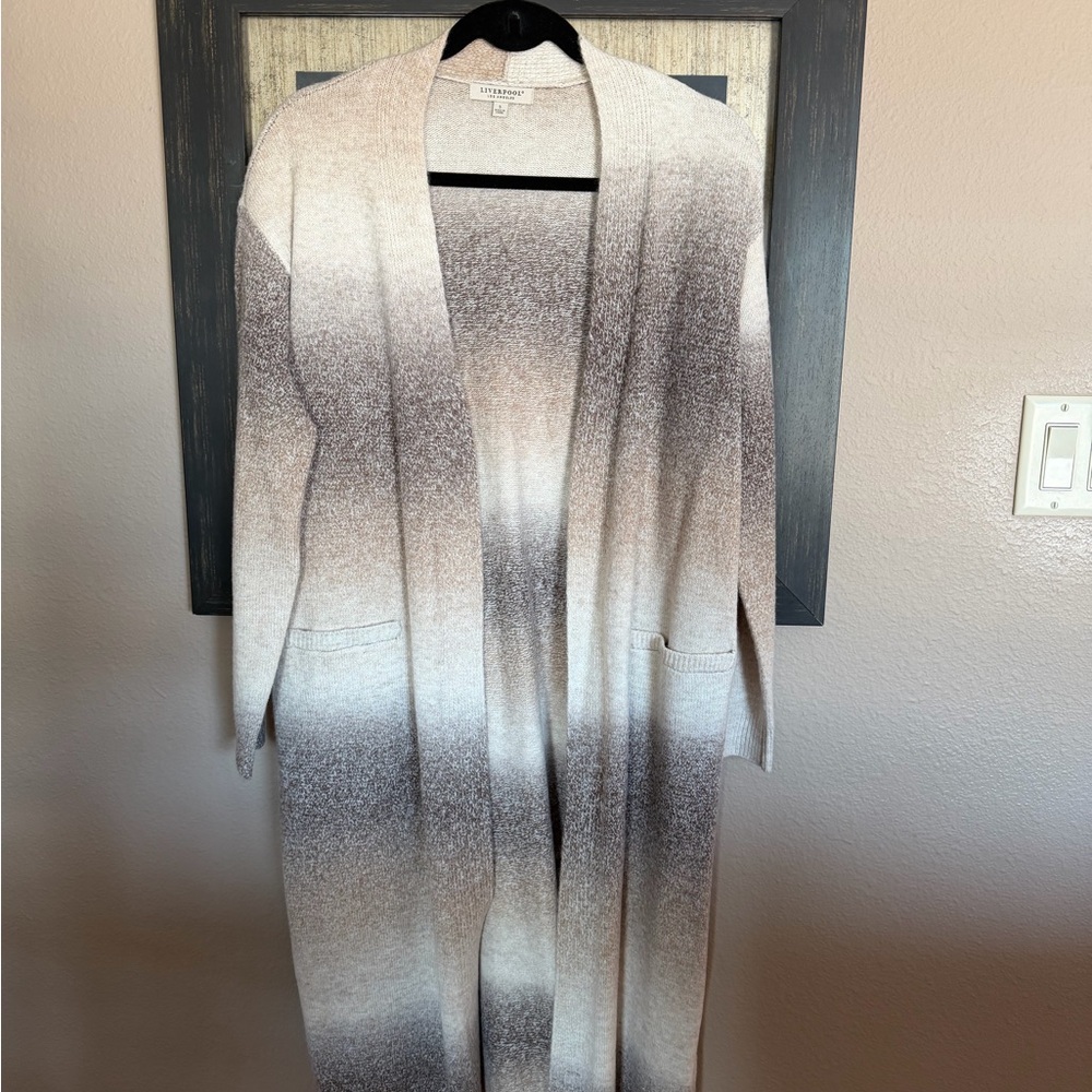 Liverpool Ombré Tan Knit Cardigan